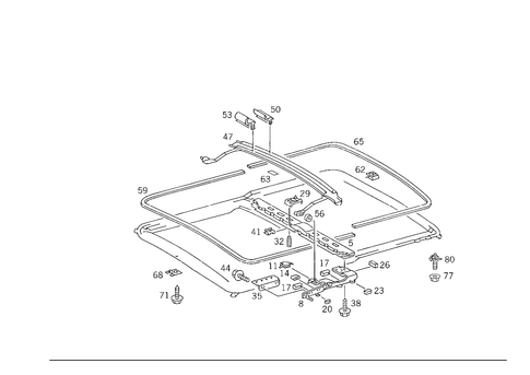 Sliding/Lifting Roof Transport Bridge for 1993 Mercedes-Benz 300CE #1