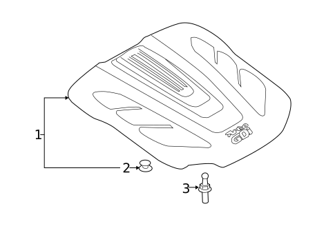 Engine Appearance Cover for 2020 Genesis G90 #0