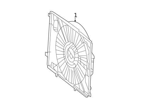 COOLING FAN for 2013 Mercedes-Benz SLK350 #0