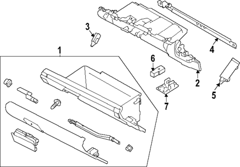 Glove Box for 2025 Subaru Crosstrek #0