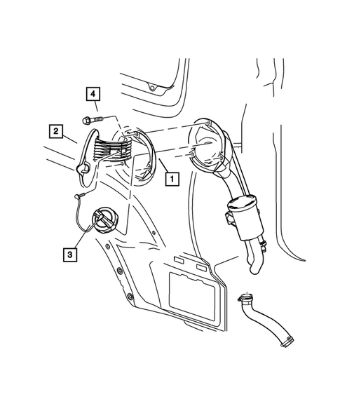 Pick-up Box and Fuel Filler Door for 2012 Jeep Liberty #0