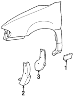 F68Z16C141AA - : Mud Guard for Ford Image