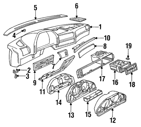 Instrument Panel for 1988 BMW 735i #0