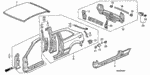 90147634003 - Body/Air Conditioning: BOLT, FENDER (6X18) for Honda Image