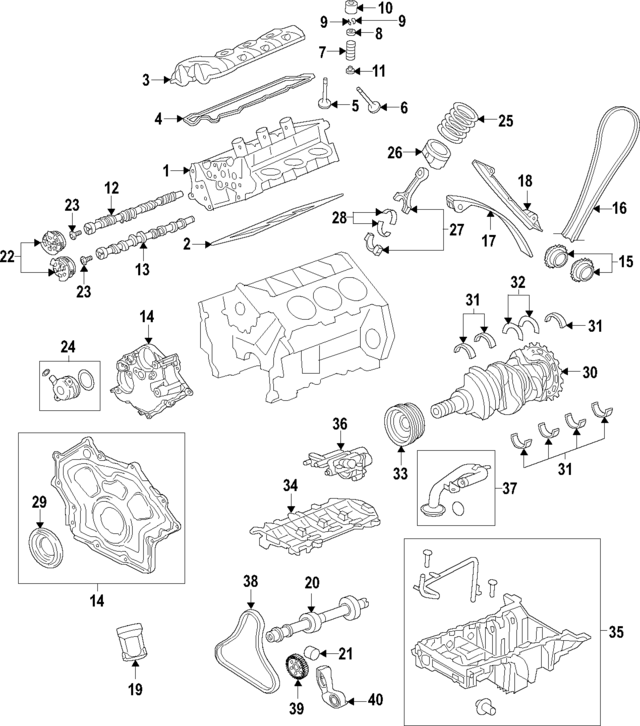 LR054794 - Engine: Engine Balance Shaft Sprocket for Land-Rover Image