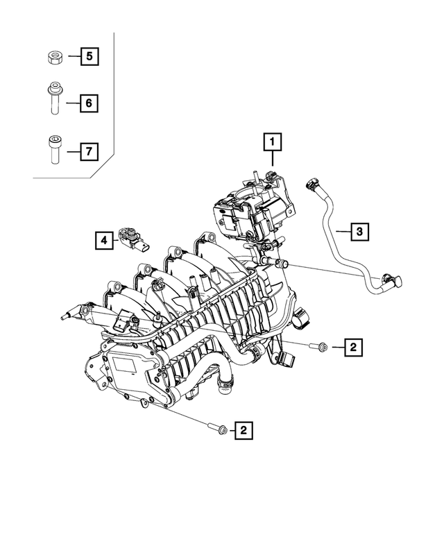 68444563AA - : Intake Manifold for Mopar Image