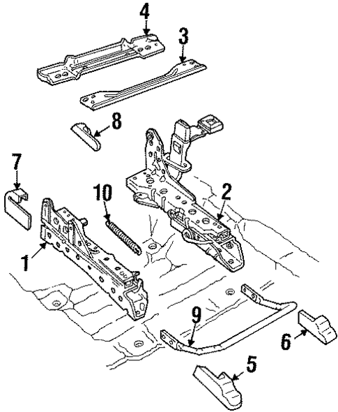 Tracks & Components for 1998 Ford Crown Victoria #0