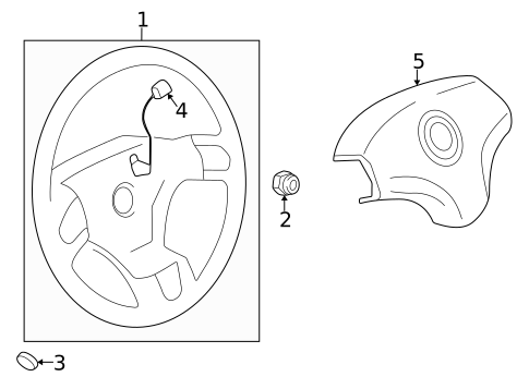 Steering Wheel & Trim for 2003 Mazda Miata #0