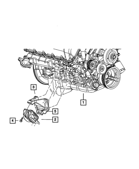 Engine Mounting for 2007 Dodge Ram 2500 #1
