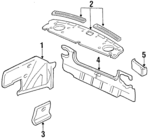 84950D4000 - Body: Trunk Side Trim for Nissan Image