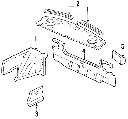 Interior Trim - Rear Body for 1989 Nissan Stanza #0
