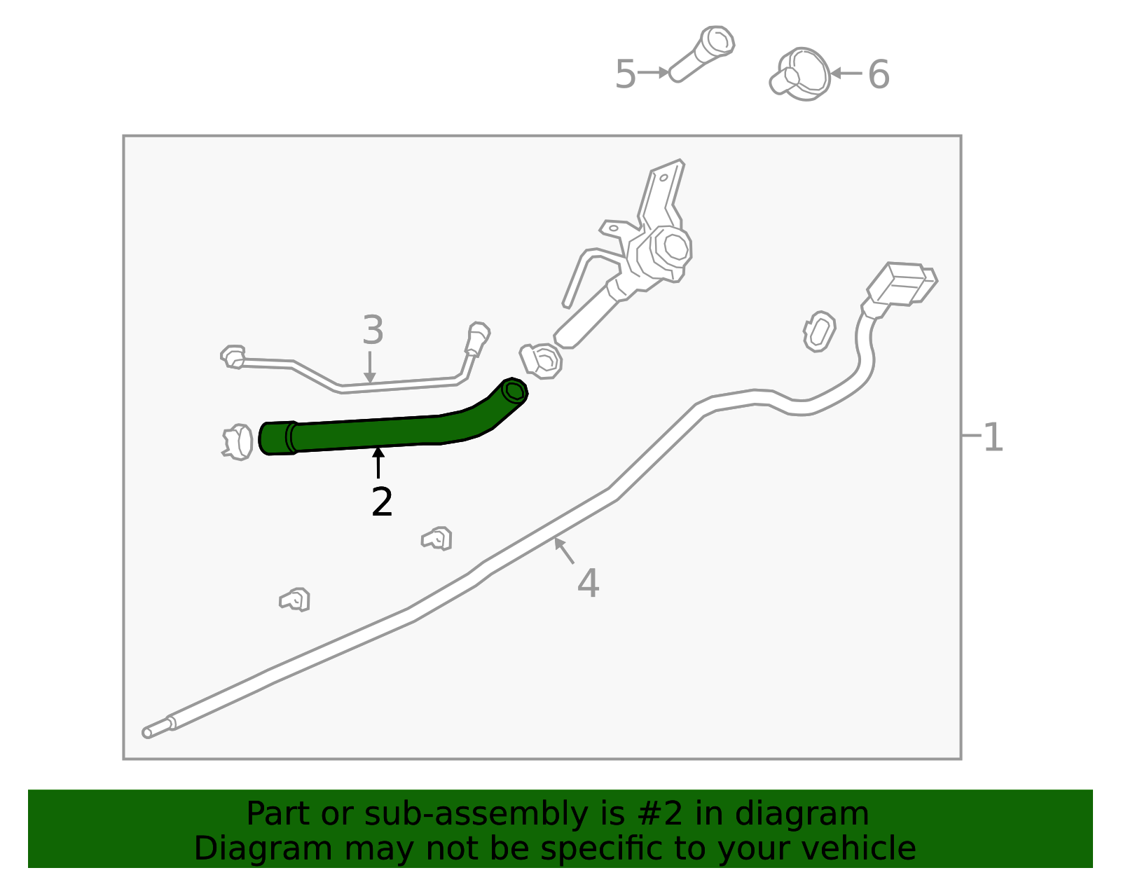 2019-2026 GM Fuel Tank Filler Hose 84542612 | TascaParts.com