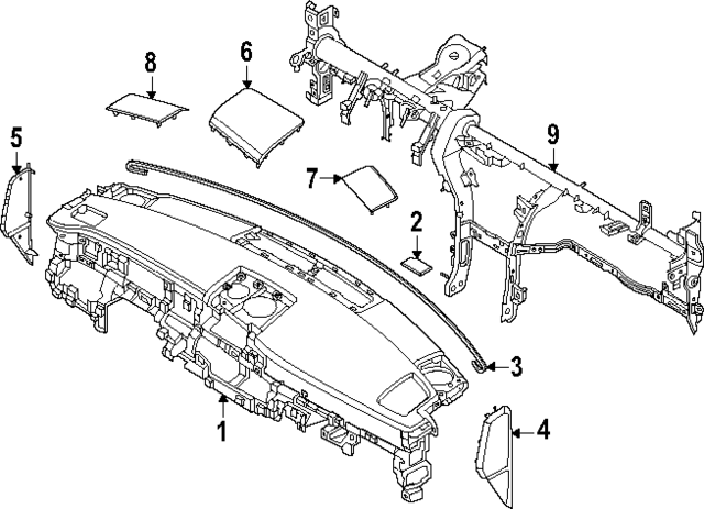 84710R6000NNB - : Instrument Panel for Hyundai Image