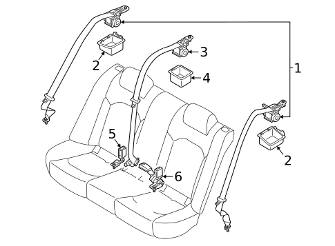 Seat Belt for 2025 Hyundai Sonata #0