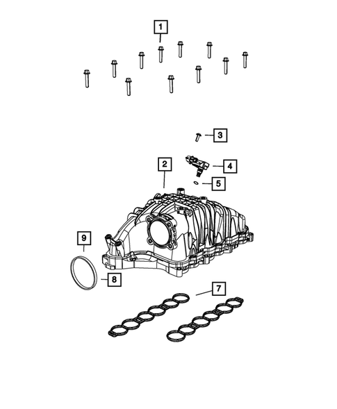 Manifolds and Vacuum Fittings for 2014 Jeep Grand Cherokee #1