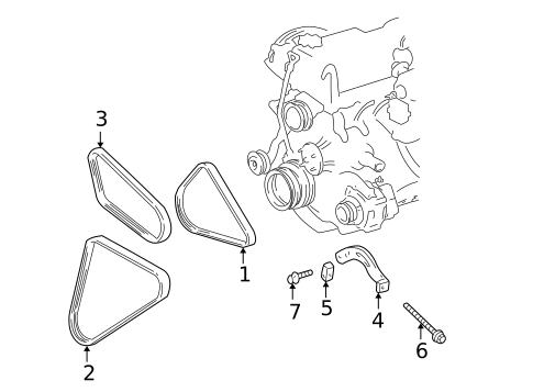 Belts & Pulleys for 1998 Toyota 4Runner #0