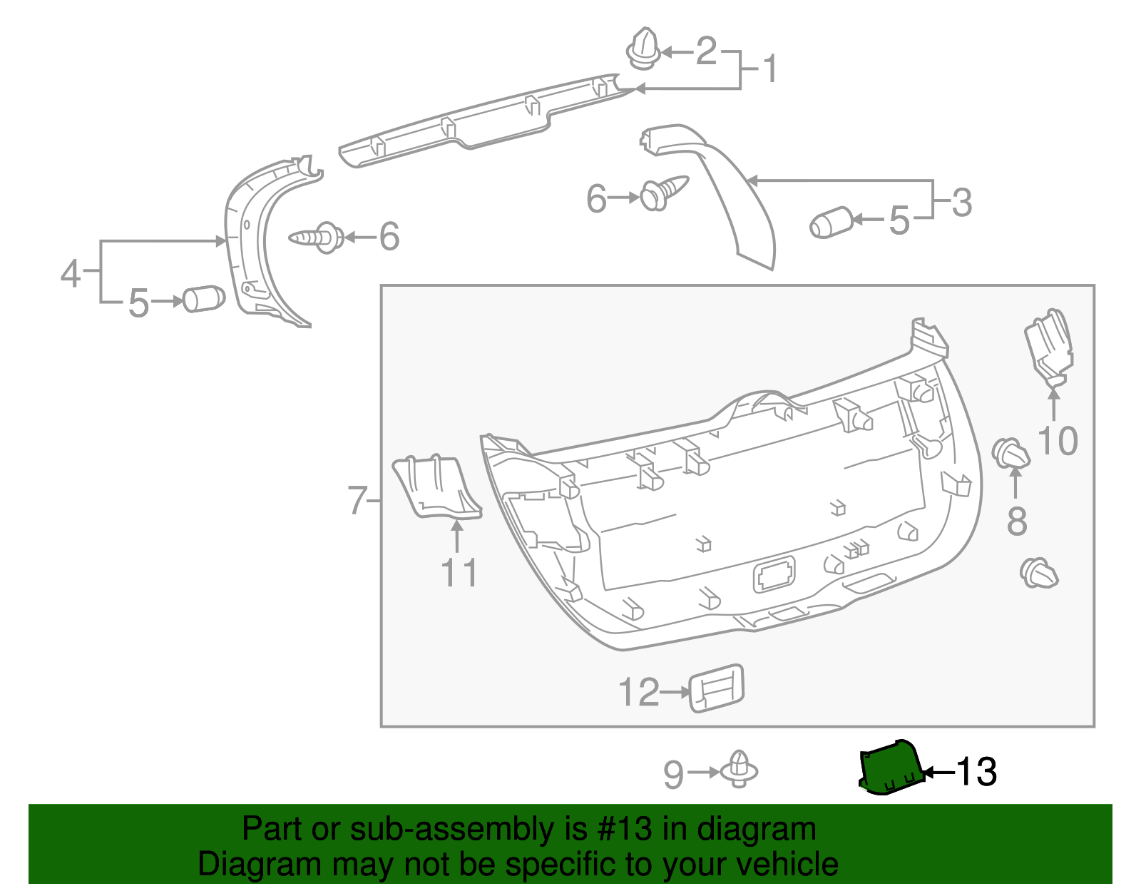 74811-28020-C0 - 2016-2023 Toyota - Pull Handle | Nucar Toyota Parts