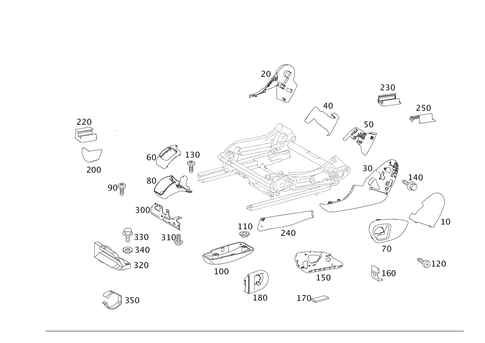 Covers and Bracket for Fire Extinguisher for 2007 Mercedes-Benz R350 #0