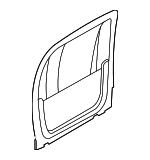 52107469695 - Body: Seat Back Panel for BMW: 330e, 330e xDrive, 330i, 330i xDrive, i4, M340i, M340i xDrive, X3, X4 Image