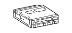 861200W050 - Body: AM/FM Cassette for Toyota Image image