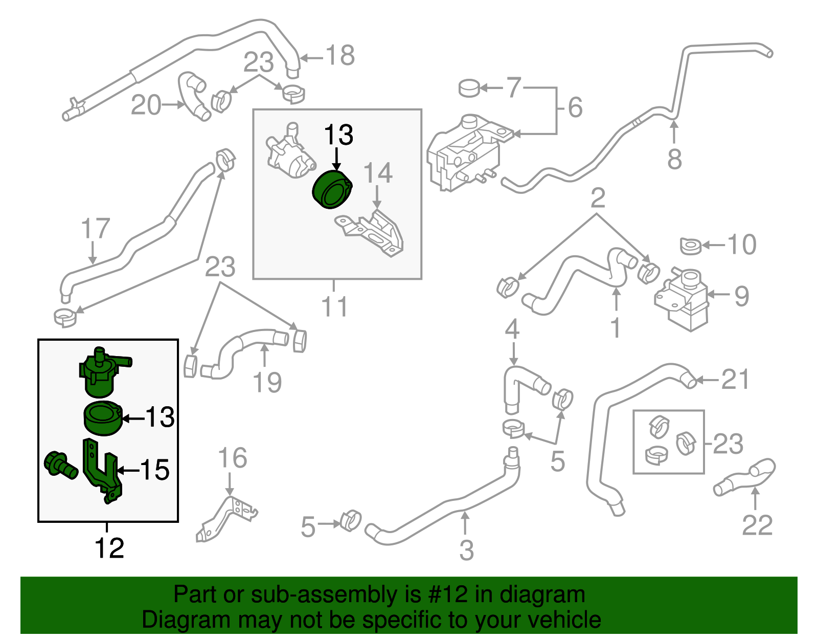 Water Pump - Nissan (92552-3NA0A)