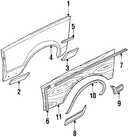 Exterior Moldings for 1984 Pontiac Bonneville #0