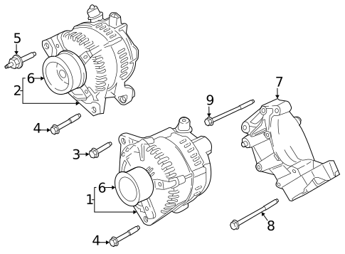 Alternator for 2026 Ford F-250 Super Duty #0