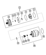 5078643AA - Automatic Transaxle 6 Speed: Thrust Needle Bearing for Mopar Image
