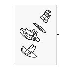 74631AK010C0 - Body: Coat Hook for Toyota: Tacoma Image