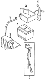 4696950 - Electrical: Battery Holder for Mopar Image