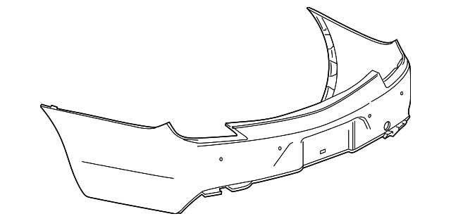 2018-2019 Cadillac XTS Rear Upper Bumper Cover 84598133 GM ...