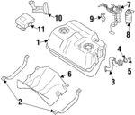 1722132P00 - : Filler Tube for Nissan Image