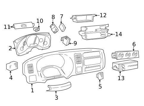 Controls for 2002 GMC Savana 3500 #0