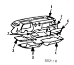 12368003985070 - : Glove Box Door for Mercedes-Benz Image