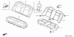 4810SB3000 - Interior/Bumper: C-CLIP SET, TRIM FASTENER (30 PIECES) for Honda Image