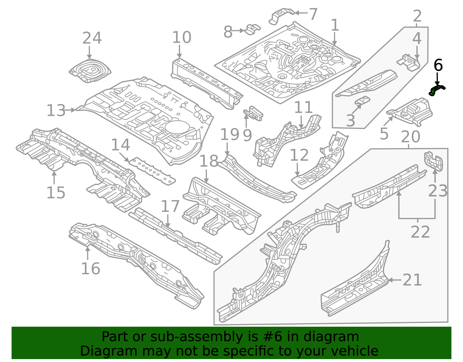 meguページ【オーダー】 KA0G-53-6N0 - Floor Extension Bracket - 2024-2025 Mazda | Mazda Swag