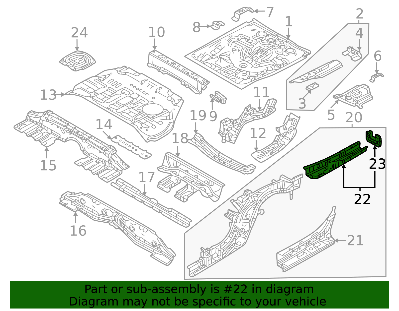 KMY6-53-820 - Rail End - 2024-2025 Mazda | Mazda Swag