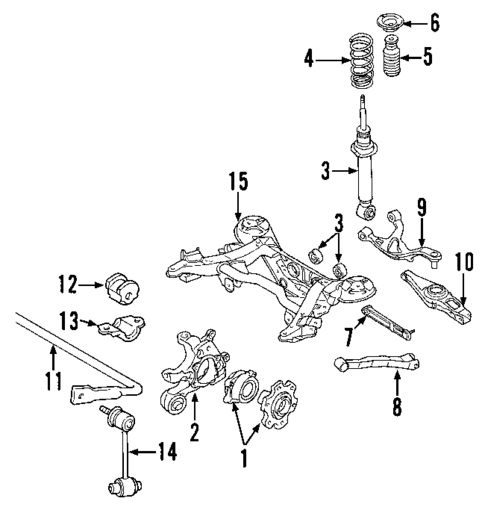 Rear Suspension for 2003 Nissan Altima #1