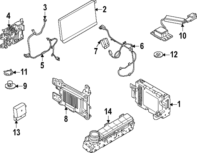 SL1Z14D202CA - : Cable for Ford: Expedition Image