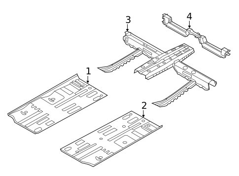 Floor & Rails for 2023 Kia Rio #0