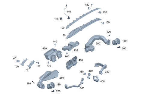 Air Ducting for 2025 Mercedes-Benz EQS 450 SUV #0