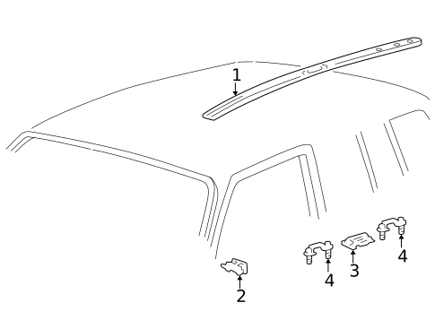 Exterior Trim - Roof for 1998 Toyota RAV4 #2
