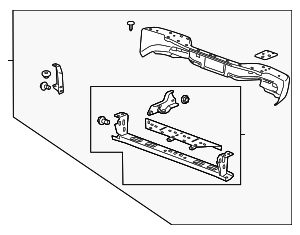 2002-2013 GM Rear Bumper Impact Bar 25871613 GM | GMPartsDirect.com