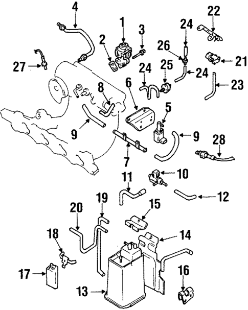 EGR System for 1999 Suzuki Esteem #0