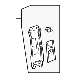 6241048052A1 - : Upper Center Pillar Trim for Lexus: RX330, RX350, RX400h Image