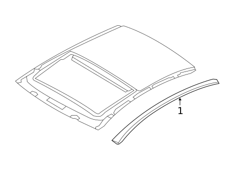 Exterior Trim - Roof for 2015 Hyundai Sonata #2