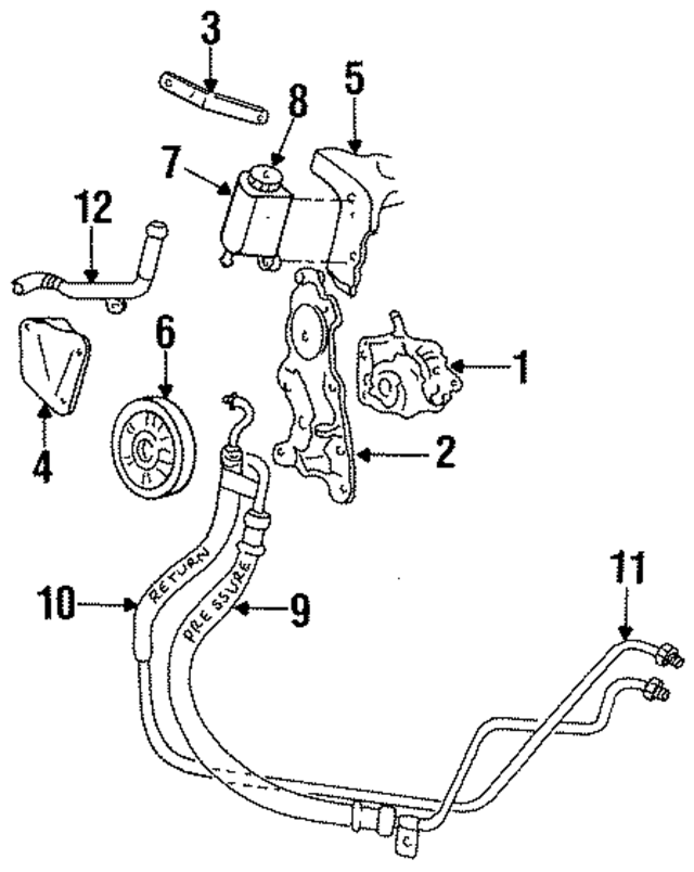 4470648 - Steering: Power Steering Pressure Hose for Mopar Image