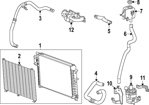 Intercooler for 2023 Cadillac Escalade ESV #1