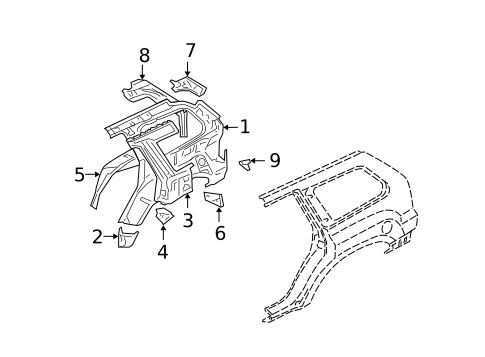 Inner Structure for 2007 Mitsubishi Endeavor #0