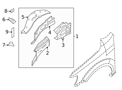 Inner Components for 2012 Nissan NV1500 #0